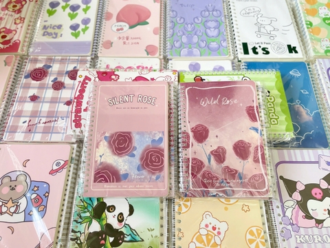 Lốc 4 Sổ Lò Xo A5 Nhiều Mẫu ND01339