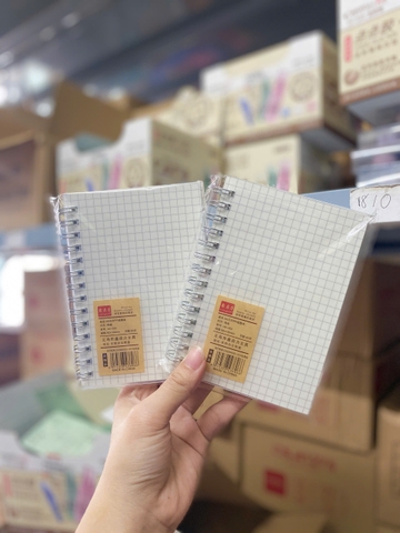 Sổ A6 Bìa Nhựa Caro