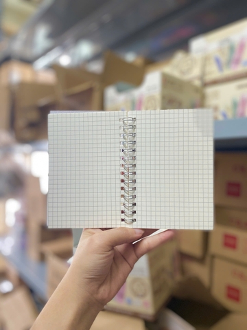 Sổ A6 Bìa Nhựa Caro