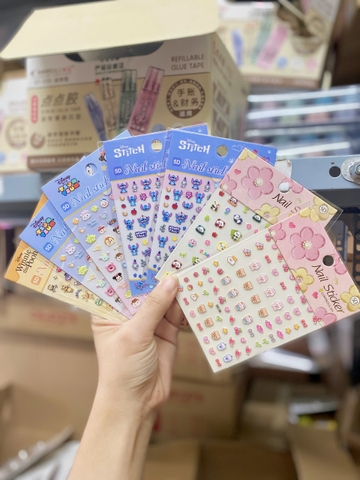 Set 10 Sticker Dán Móng 5D RC1301