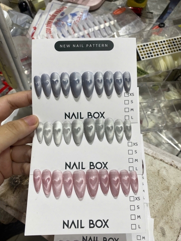Nail Mắt Mèo Tim Thỏ