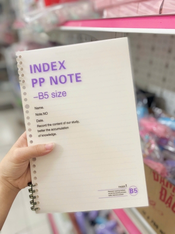 Sổ Còng Nhựa B5