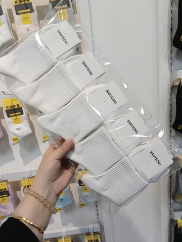 Vớ Trắng Trung Trơn