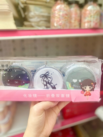 Hộp 12 Gương Tròn Nhũ G02