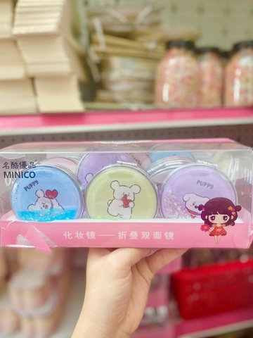 Hộp 12 Gương Tròn Nhũ G02