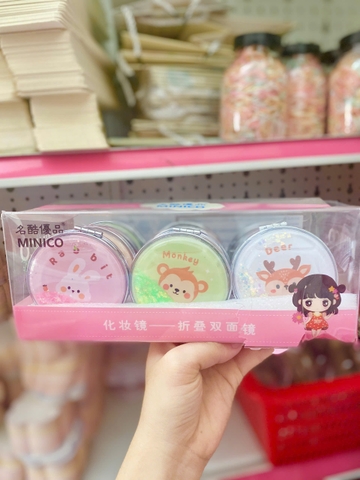 Hộp 12 Gương Tròn Nhũ G02