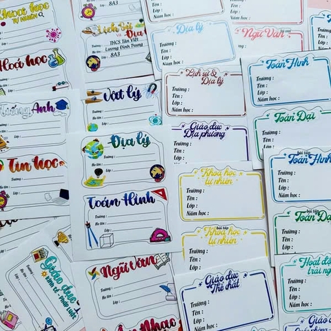 Nhãn Vở ( Bịch 20c)