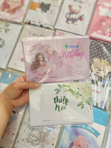 Set Thiệp Mời Sinh Nhật ( 10 Thiệp)