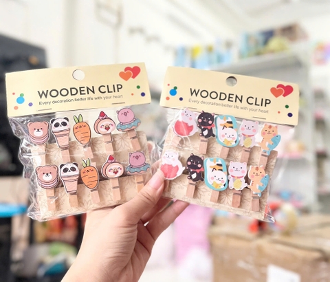 Vỉ Kẹp Ảnh Gỗ