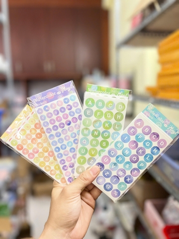 Set 10 Sticker Chữ