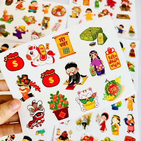 Sticker Trang Trí  Tết