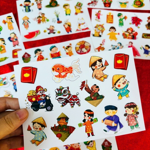 Sticker Trang Trí  Tết