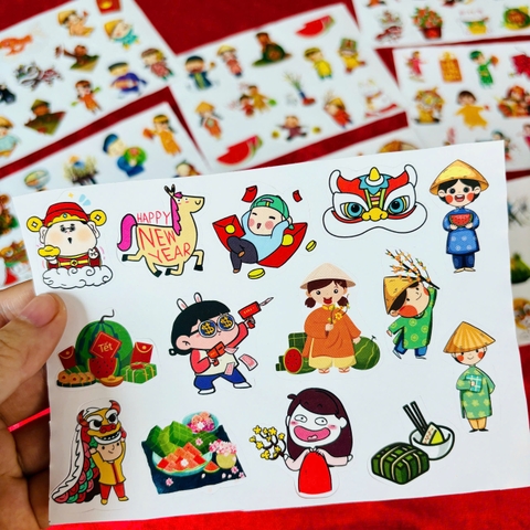 Sticker Trang Trí  Tết