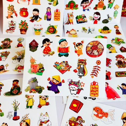 Sticker Trang Trí  Tết