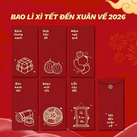 Bao Lixi Tết (khoảng 12c)