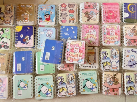 Lốc 4 Sổ Lò Xo A7 Nhiều Hình ND01409