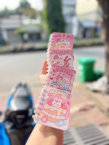 Lốc 4 Sổ Lò Xo A7 Nhiều Hình ND01409