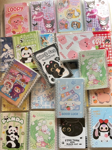 Lốc 4 Sổ Lò Xo A5 Nhiều Mẫu ND01339