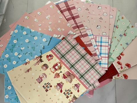 Hộp IN Họa Tiết Tự Xếp Dán