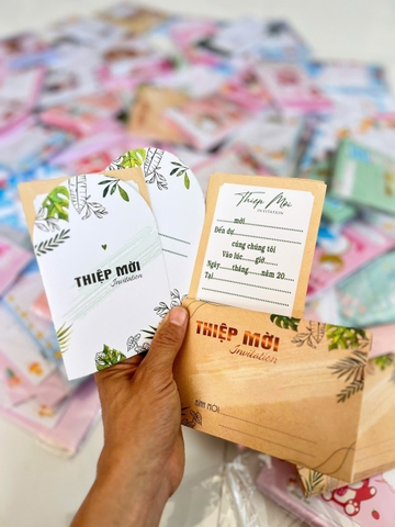 Thiệp Mời Sinh Nhật ND01 (xấp 10c 1 mẫu )