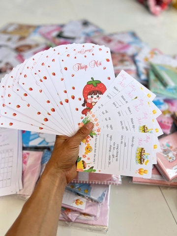 Thiệp Mời Sinh Nhật ND01 (xấp 10c 1 mẫu )
