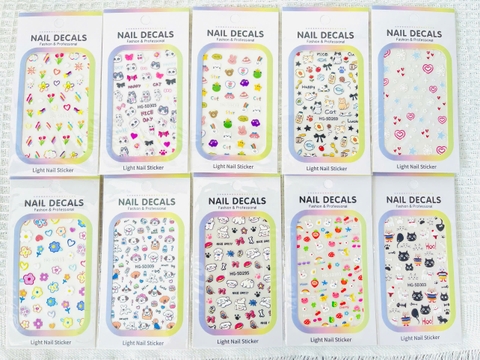 Set 10 Sticker Dán Móng RCSTK11
