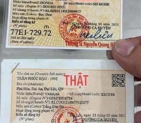 Mách bạn cách phân biệt giấy tờ xe giả