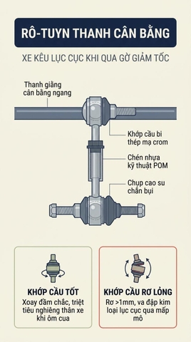 RÔ TUYN THANH CÂN BẰNG KÊU LỤC CỤC: NGUYÊN NHÂN VÀ CÁCH THAY