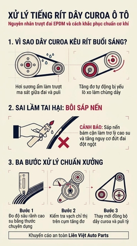 Dây Curoa Kêu Rít Buổi Sáng: Sai Lầm Bôi Nến Và Mẹo Khắc Phục