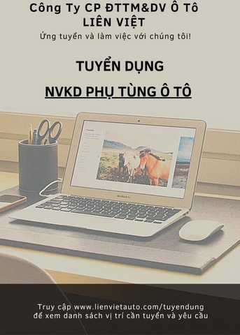 LIÊN VIỆT TUYỂN DỤNG NHÂN VIÊN PHỤ BÁN HÀNG PHỤ TÙNG Ô TÔ