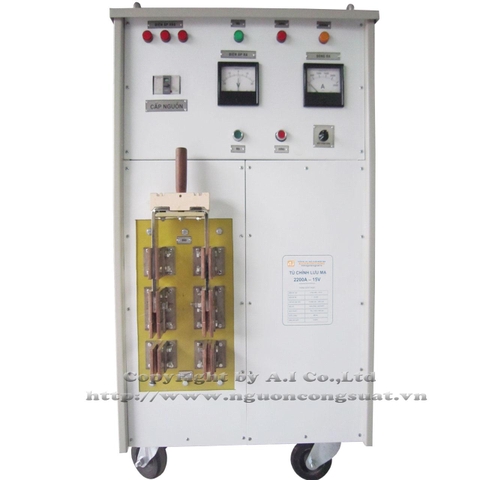 Tủ chỉnh lưu mạ 2200A/15V - SCR