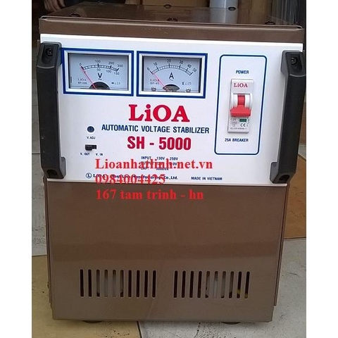 ỔN ÁP LIOA 1 PHA 5KVA DẢI 130V ~ 250V SH - 5000 HÀNG TỒN KHO, BẦY MẪU BÁN THANH LÝ