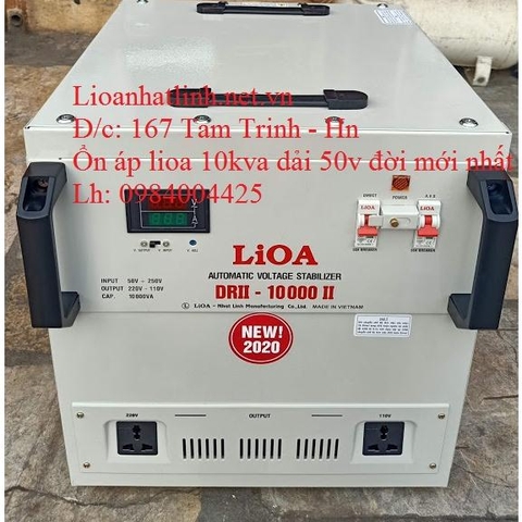 ỔN ÁP LIOA 10KVA - 10KW DRII - 10000 II ĐỜI MỚI NHẤT 2024 - 2025 DÂY ĐỒNG 100%