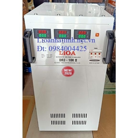 ỔN ÁP LIOA 10KVA 3 PHA DR3 - 10K II DẢI RỘNG 160V ~ 430V