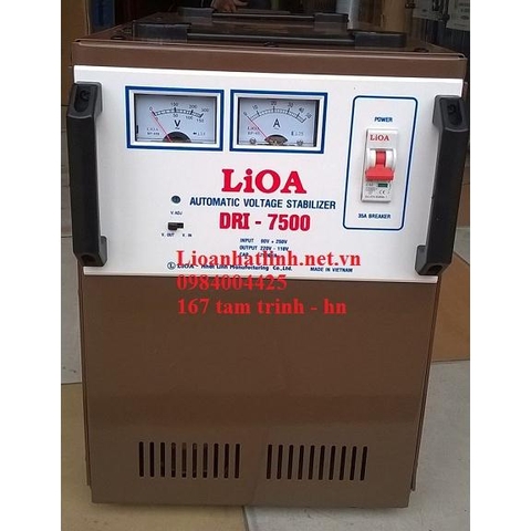 ỔN ÁP LIOA 7 5KVA DẢI 90 DRI 7500 HÀNG TỒN KHO THẾ HỆ 1