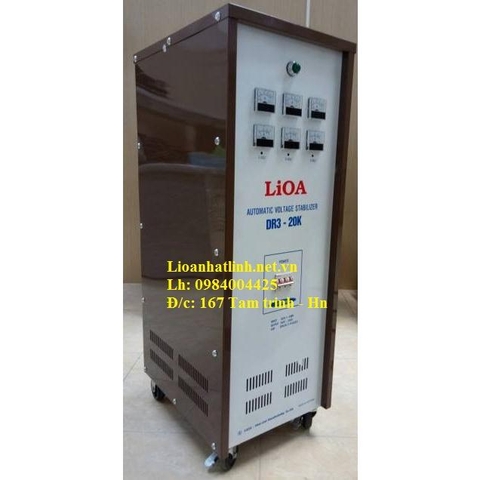 ỔN ÁP LIOA 20KVA 3 PHA DẢI 160V - 430V DR3 - 20K THẾ HỆ 1