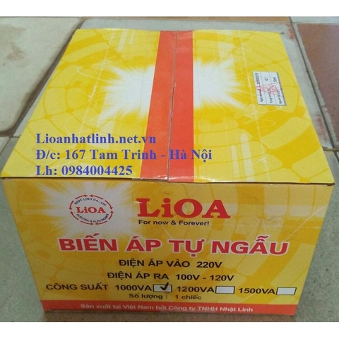 BIẾN ÁP TỰ NGẪU LIOA 1000VA - 1000W