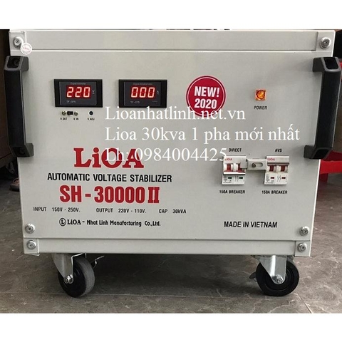 ỔN ÁP LIOA 30KVA - 30KW MÃ SẢN PHẨM SH - 30000 II ĐỜI MỚI NHẤT 2024 - 2025