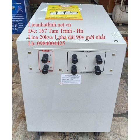 ỔN ÁP LIOA 20KVA - 20KW THẾ HỆ 2 DRI - 20000 II ĐỜI MỚI NHẤT 2024 - 2025 DÂY ĐỒNG 100%