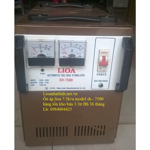 ỔN ÁP LIOA 7.5KVA ( HÀNG TỒN KHO, BẦY MẪU)