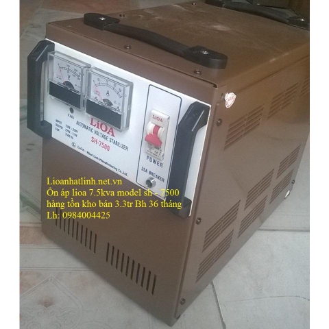 ỔN ÁP LIOA 7.5KVA ( HÀNG TỒN KHO, BẦY MẪU)