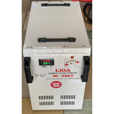 ỔN ÁP LIOA 15KVA - 15KW THẾ HỆ 2 DRI - 15000 II ĐỜI MỚI NHẤT 2024 - 2025 DÂY ĐỒNG 100%