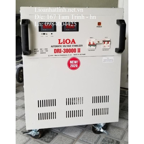 ỔN ÁP LIOA 30000W - 30KW - 30KG DẢI 90V THẾ HỆ 2 DRI - 30000 II ĐỜI MỚI NHẤT 2024 - 2025, DÂY ĐỒNG 100%