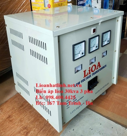 BIẾN ÁP 3 PHA 380V/ 220V 30KVA LIOA