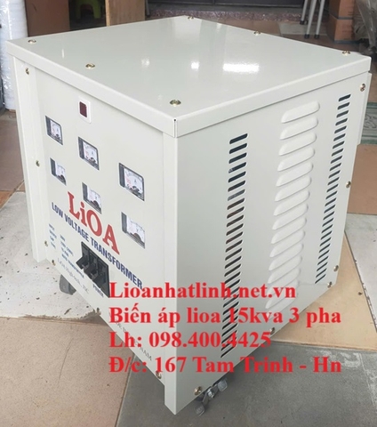 MÁY BIẾN ÁP 380V RA 220V 15KVA LIOA