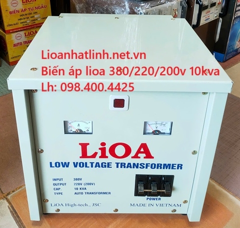 BIẾN ÁP 380V RA 220V 10KVA