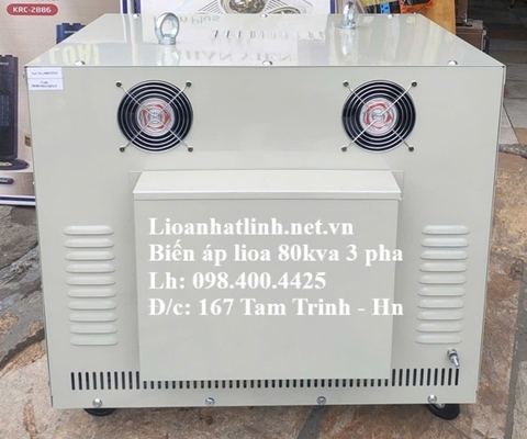 BIẾN ÁP LIOA 3 PHA 380V/220V - 70KVA - 70KW - 80KVA - 80KW