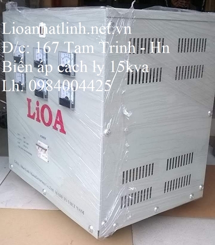 MÁY BIẾN ÁP CÁCH LY 380V/220V 15KVA LIOA