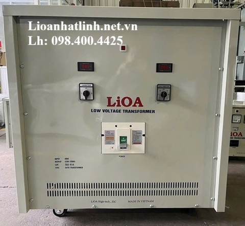 BIẾN ÁP LIOA 3 PHA 500KVA - 500KW - 560KVA, MÁY BIẾN ÁP 380/220/200V 500KVA - 600KVA