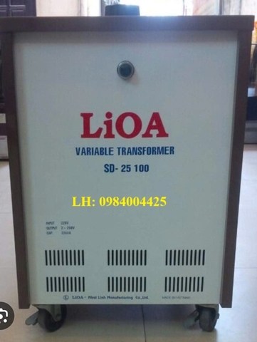 BIẾN ÁP VÔ CẤP LIOA 1 PHA 20KVA - 100A